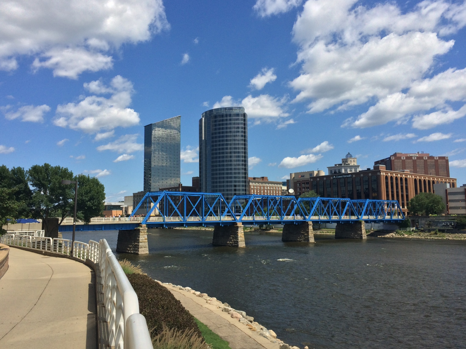 Image Credit: Blue Bridge Downtown Grand Rapids by Steven Depolo via Flickr (CC BY 2.0)